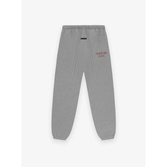 (L) NWT Fear of God Essentials Fleece Sweatpants Dark Heather‎ 'State' - Picture 1 of 4